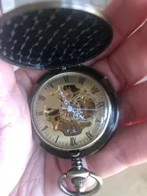 Reloj de bolsillo mecánico Retro de bronce para hombre, diseño Polar Express, números romanos, esqueleto hueco, cadena de Reloj de bolsillo mecánico