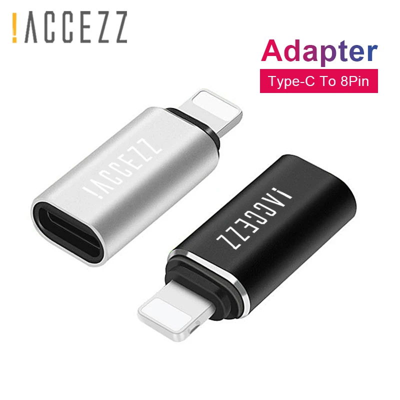 ! Переходник ACCEZZ Type C Мама папа для Apple IPhone 7 8 Plus X XS MAX|Переходники и адаптеры| |