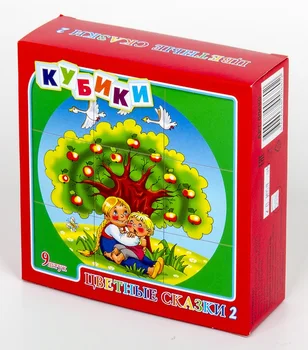 

Cubes "colored fairy tales-2" (without glue) 9 PCs.