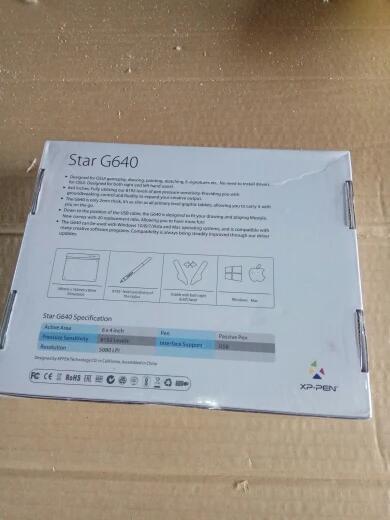 планшет xp pen star g640