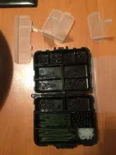 Unids/caja de equipo de pesca de carpa, mangas Kit que incluye antienredos, cuentas de tope de gancho, tornillo de cebo giratorio Boilie, 300