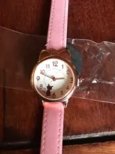UTHAI CQ04 reloj para niños, relojes de cuarzo multicolor de gato, relojes de pulsera para niñas, relojes de rosetón coloridos