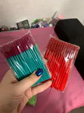 Cepillo cosmético para pestañas 50 uds, varitas de rímel de cristal, aplicador de pestañas con diamantes, brochas de maquillaje desechables