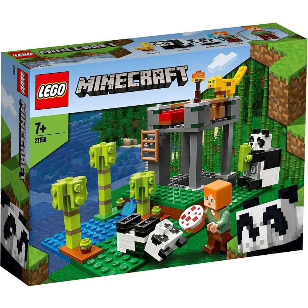Lego Minecraft, Lego pandas farm 21158, 204 Lego pieces, Minecraft toys, construction toy, lego Minecraft figures Lego Minecraft, Lego pandas farm 21158, 204 Lego pieces, Minecraft toys, construction toy, lego Minecraft figures