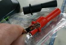 1 Pair Alligator Crocodile Test Clip Clamp For Multimeter Tester Probe New