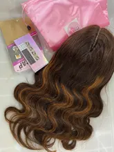 Elia-Peluca de cabello humano con encaje de colores para mujeres negras, ombré postizo de encaje de colores, marrón, 180 de densidad, cabello humano Remy peruano 100%
