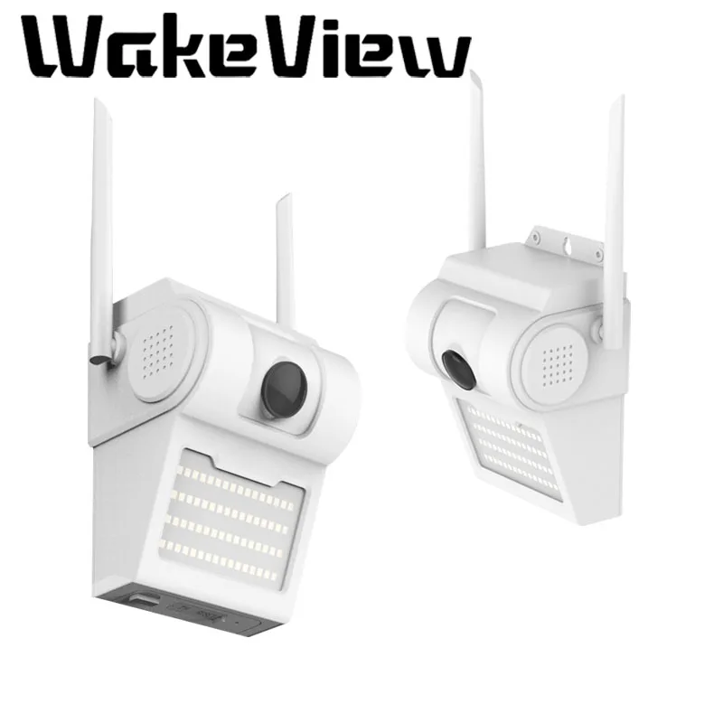 WakeView 1080P 5.0MP IP Camera Cloud Storage Wall Lamp Waterproof Wirelss Camera Human Body Induction Courtyard WiFi Camera