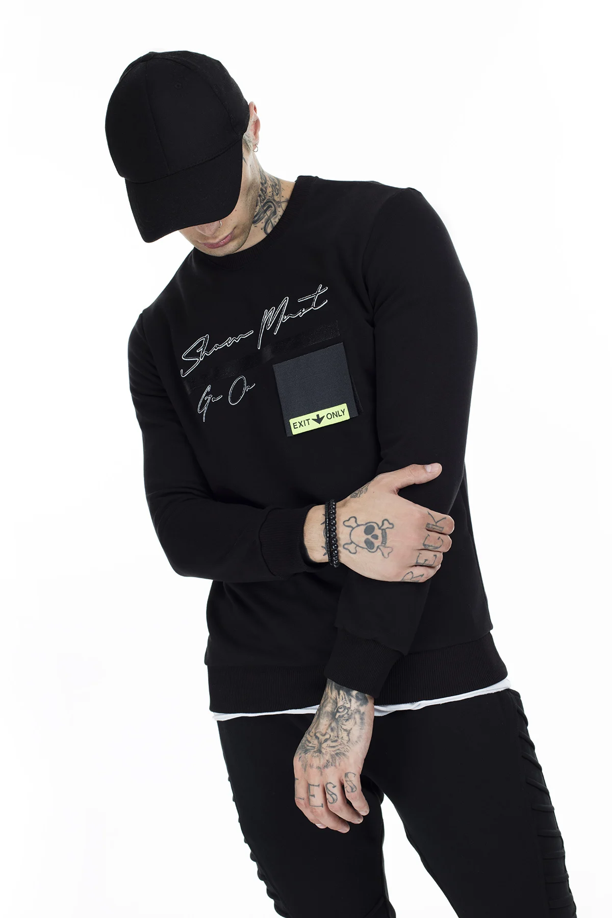 Breezy Печатный велосипедный воротник пот мужской пот 02010029