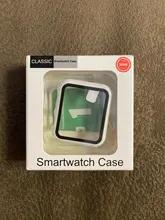 Para carcasa de reloj Apple 44mm 40mm iWatch 42mm 38mm parachoques de templado de vidrio de 44 42 38 42mm reloj de apple 4 4 5 SE 6