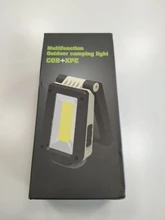 LED Flashlight Bottom-Magnet-Design Adjustable Usb Rechargeable Multifunctional COB 180-Degree