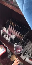 Organizador de exhibición de esmalte de uñas acrílico, 2-3-4-5-6-7 capas, manicura, cosméticos, soporte para presentación de joyería, caja de maquillaje de acrílico transparente