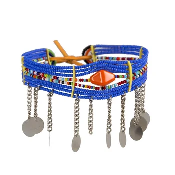 

Necklaces's masai beads and sequins