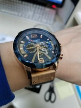 CURREN-Reloj analógico para hombre, cronógrafo deportivo, militar, de cuarzo, masculino