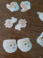 Lost a cat-mini pegatinas decorativas de papelería, conjunto de álbum diario de recortes, palo de etiqueta Kawaii, papelería