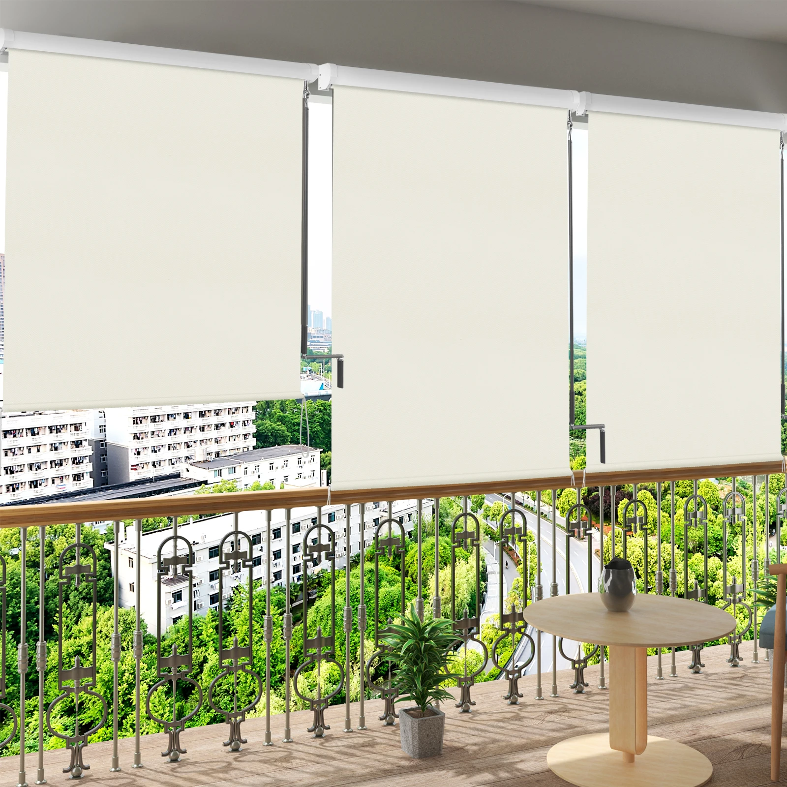 Persiana Enrollable Opaca Vertical Para Patio Balc n Terraza Jard n 