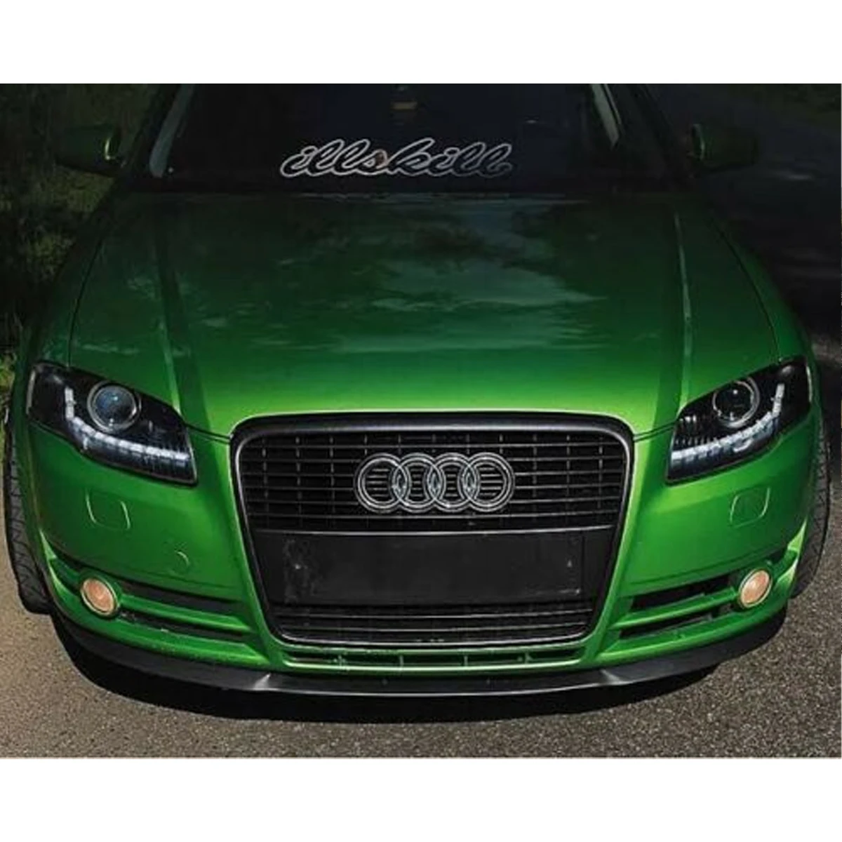 For Audi S4 RS4 B7 A4 CUPRA R FRONT SPOILER BUMPER LIP Euro Spoiler Lip Universal 3 pcs Body Kit