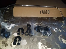 Clip ajustable para motocicleta Universal, alerón de extensión para parabrisas, Deflector de parabrisas para BMW, Honda, Suzuki, Yamaha, Kawasaki