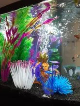 Artificial Resin Coral Sea Plant Ornament Silicone Nontoxic Blue Artificial Coral Plant