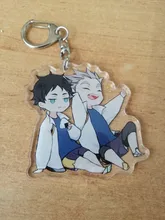 Llavero con anilla de voleibol para niño, Haikyuu, Anime Llavero bonito llavero de dibujos animados sleutelhanger 2020 nuevo llaveros Accesorios