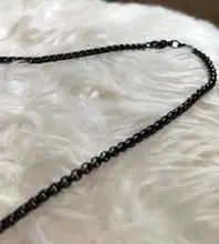 MM 2MM 2,5 MM 3MM cuerda cadenas collar de acero inoxidable DIY collares de la joyería para las mujeres hombres declaración 45CM-75CM