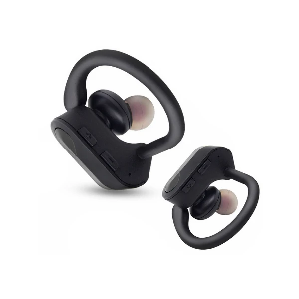 Черный LY-20 TWS БЕСПРОВОДНЫЕ стереофонические bluetooth-наушники наушники с ушками спортивные наушники bluetooth-гарнитура с микрофоном для всех смартфонов - Цвет: Черный