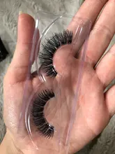 Pestañas postizas de visón 3D hechas a mano, tallo transparente Natural, largas, cruzadas, aladas, fiestas, citas, maquillaje, pestañas postizas gruesas