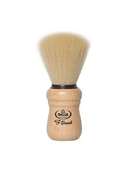 

Omega Synthetic Fiber Shaving Brush Wooden Handle