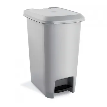 

Rectangular trash can with lid and Pedal Gray 60 liters 7house