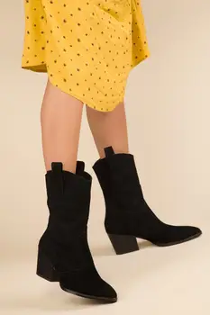 

SOHO Fashion Brand Woman Solid Oxfords Wedge Boots High Quality Shoes Female Leather Portable Wear Pointed Shoes Ladies 13819