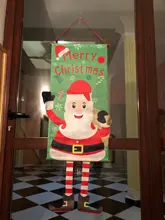 Cartel de Puerta del porche de Feliz Navidad, adorno colgante, decoración de Navidad para el hogar, Navidad, 2020, año nuevo 2021