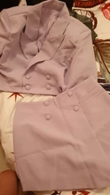 Suits Blazer Short-Pants Long-Sleeve Vintage 2pieces-Set High-Waist Women Button Irregular
