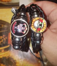Pulsera de botón de pistola n rosa, brazalete con imagen artística de cúpula de cristal, logo BPGNR, Banda de Música steampunk, nueva moda