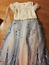 Elsa-Dress Costume Children Snow-Queen Fancy Birthday-Party Girls Kids Cosplay Anna 2-Elza