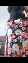 Faldas plisadas con estampado Floral para mujer, faldas de cintura elástica, a la moda, de talla grande