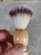1PC profesional de los hombres brocha de afeitar con mango de madera de Nylon puro para hombres de limpieza de máscara cosméticos herramienta