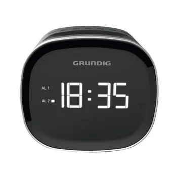 

Grundig scc 240 black radius alarm clock with radio fm and bluetooth