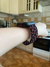 Correa de nailon trenzado para Apple watch, correa elástica de 44mm, 40mm, 38mm y 42mm, serie iWatch 3, 4, 5, se, 6