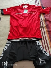 2021 Nuevo rojo STRAVA profesional bicicleta equipo Maillot de manga corta Ciclismo Jersey Ciclismo hombres de verano transpirable Conjuntos de ropa de Ciclismo