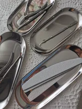 Bandeja de acero inoxidable para tatuaje, placa Médica Quirúrgica de desinfección para cejas, labios, tatuaje, esterilización, herramientas