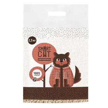

Smart Cat filler wood filler, pellets 6mm, 2.5 kg 1 pc