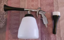 Tornador-pistola de limpieza Tornado para coche, herramientas de limpieza en seco, pistola de lavado de coche con cepillo, limpieza Interior y Exterior de coche