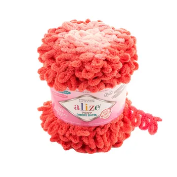 

Yarn Alize 'puffy ombre batik' 600g 55 m (100% micropolyester) (7416 red)