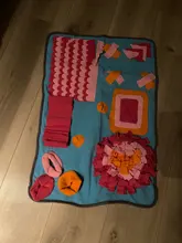 Puzle de alimentación lenta para perros y mascotas, colchoneta de entrenamiento de alimentación lenta, para olfatear esterilla, comedero suave para gatos de juguete graciosos