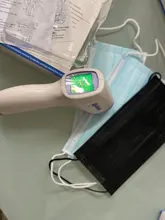 OUTAD-termómetro Digital para la frente, termómetro infrarrojo sin contacto, para medir la temperatura corporal, para bebés y adultos