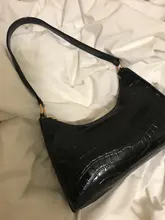 Bolso de compras exquisito para mujer, bolsos grandes de hombro informales Retro, bolso de mano con cadena de Color sólido de cuero para mujer 2020