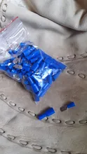 6,3mm azul mujer/hombre Spade eléctrico aislado conectores de virola