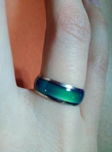 Cambiando de Color anillos humor emoción sentimiento temperatura anillos para los hombres y las mujeres parejas anillos tono joyería fina TT @ 88