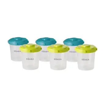 

BEABA Set of 6 clip for 2nd. Age 200ml (assorted colors Blue/Neon)