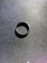 Modyle de los hombres de la moda de anillo de color negro titanio acabado mate clásico anillo de compromiso, joyería para hombre boda