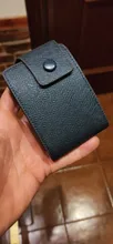 Cartera de cuero Unisex para negocios, tarjetero de identificación, carcasa para tarjetas, organizador de bolsillo, dinero, teléfono, monedas, moda de Año Nuevo, 2021